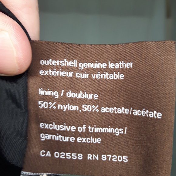 SOLD Danier Leather Suede Jacket Size Large - Picture 4 of 4